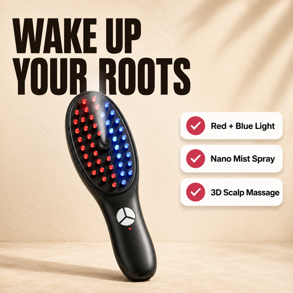 Red/Blue Light Therapy Hair Growth Massage Comb