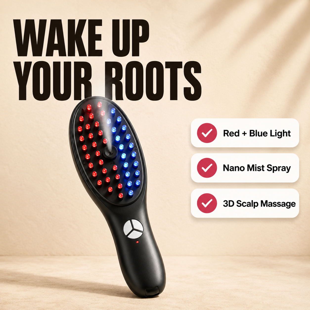 Red/Blue Light Therapy Hair Growth Massage Comb