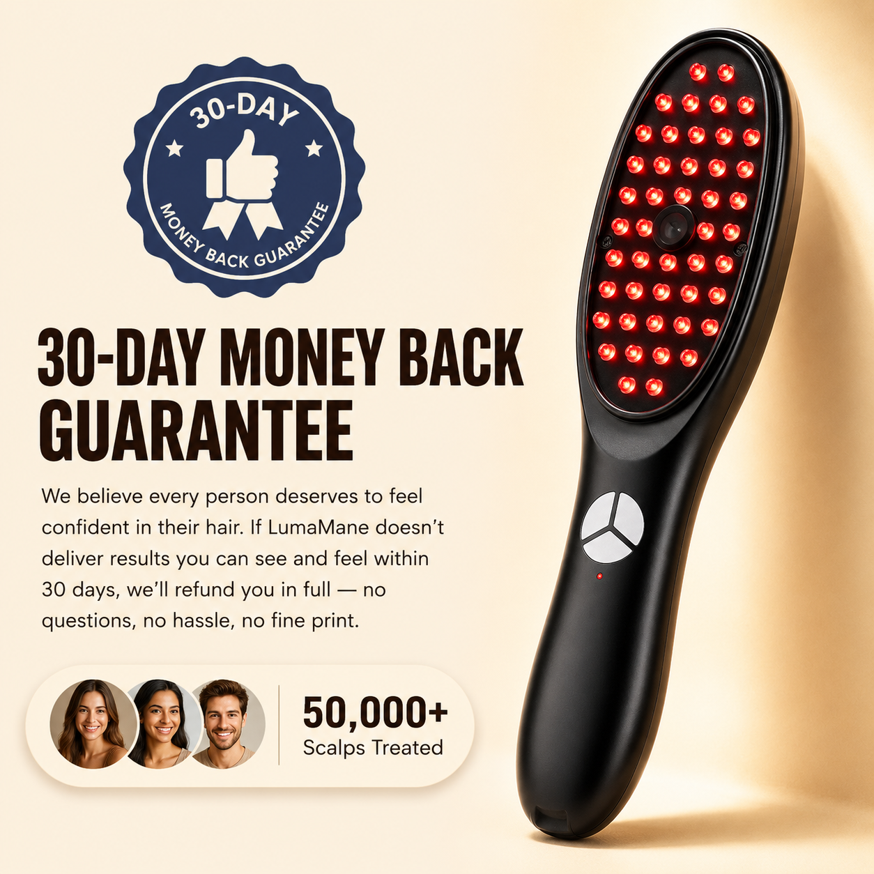 Red/Blue Light Therapy Hair Growth Massage Comb