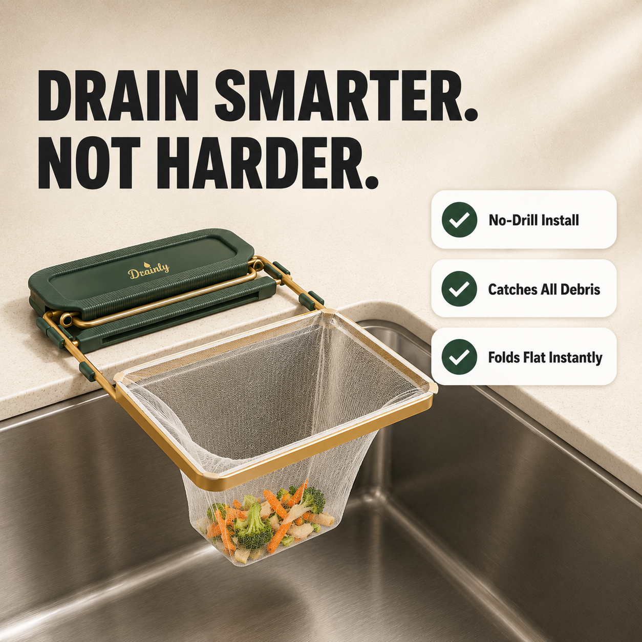 Suction Cup Sink Filter Rack