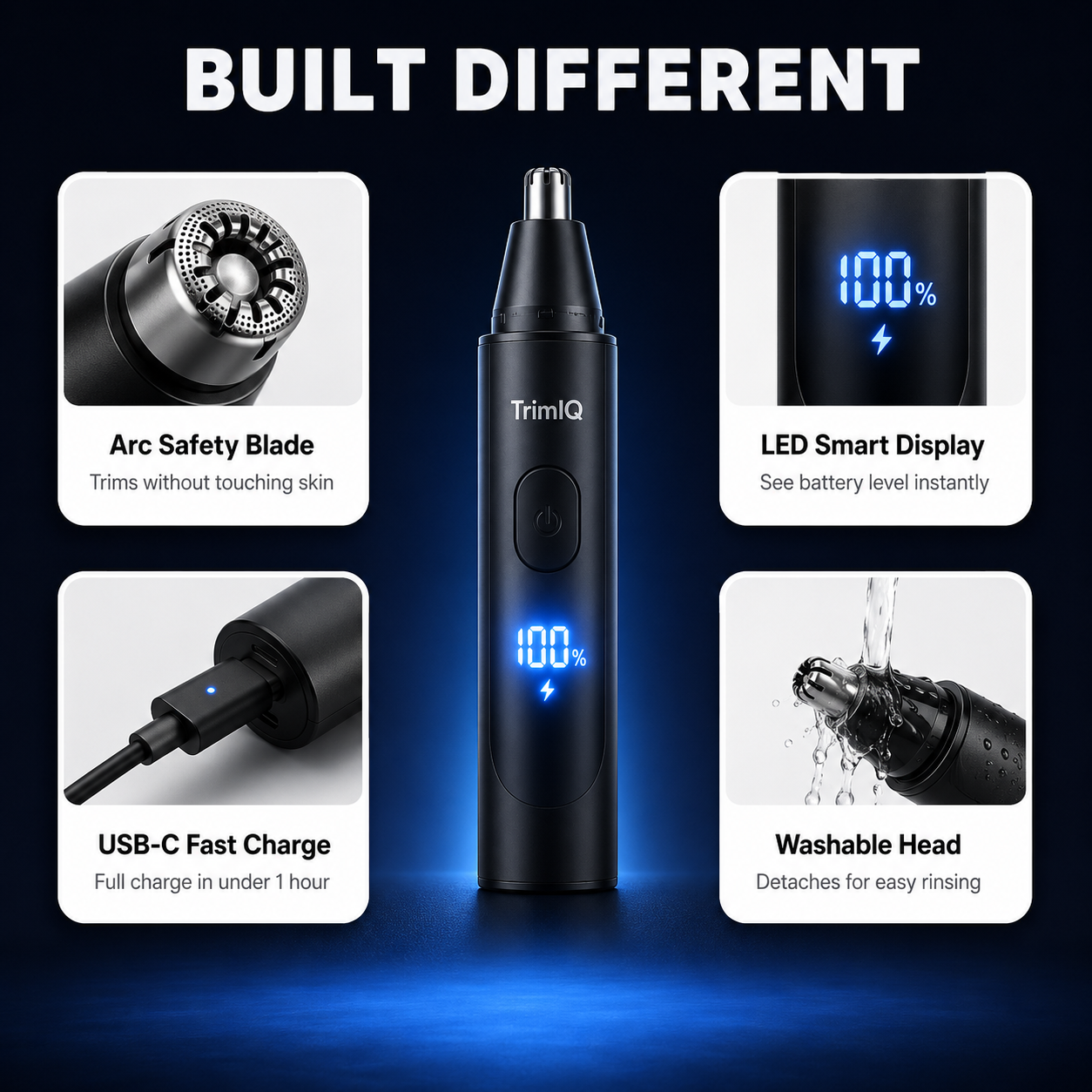Electric Nose Hair Trimmer Rechargeable