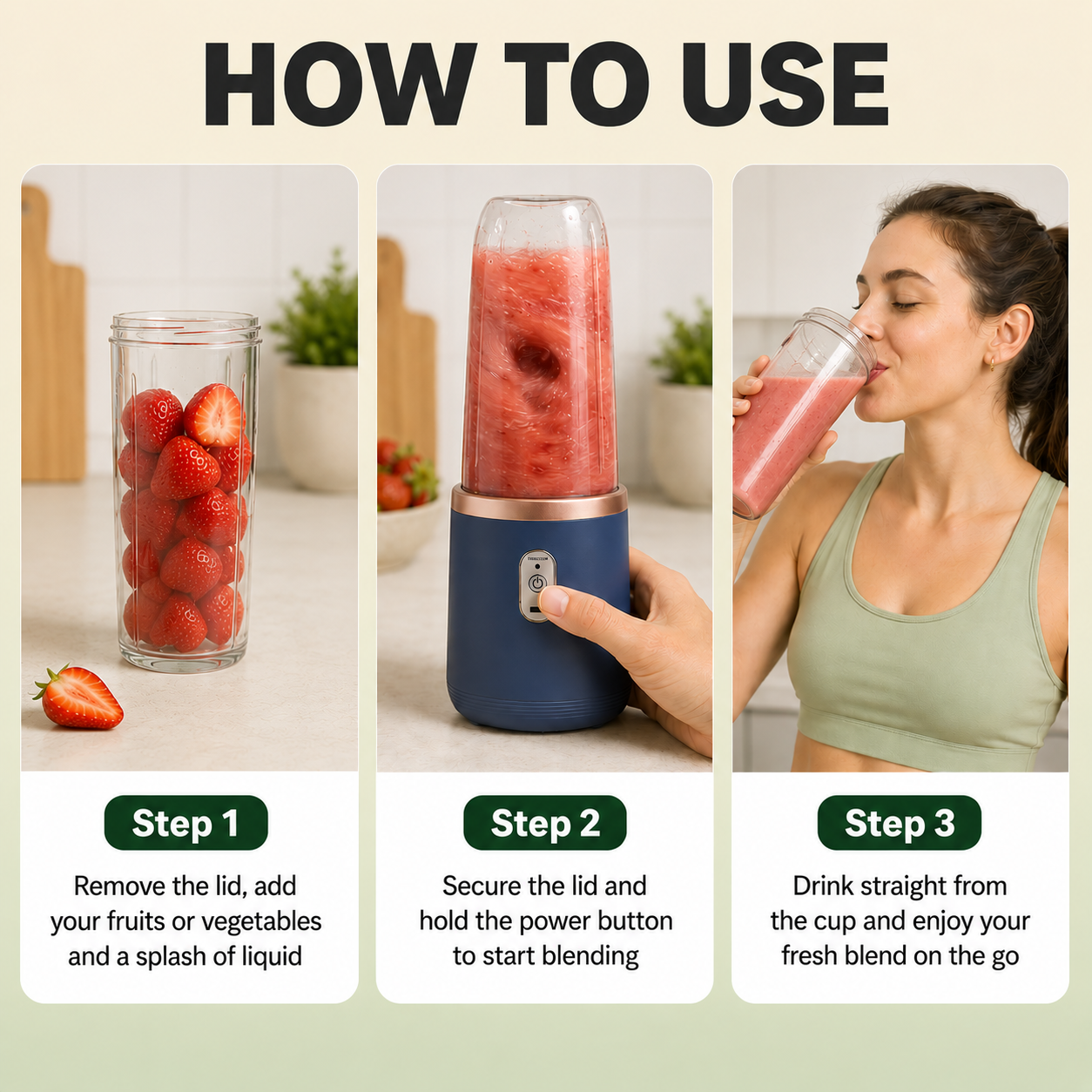 Portable USB Rechargeable Personal Blender